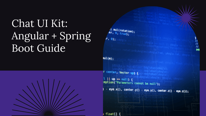 Chat UI Kit with Spring Boot Backend